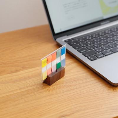 ふるさと納税 岡山市 木製ブロック カード・はがき立て 2個セット |  | 03