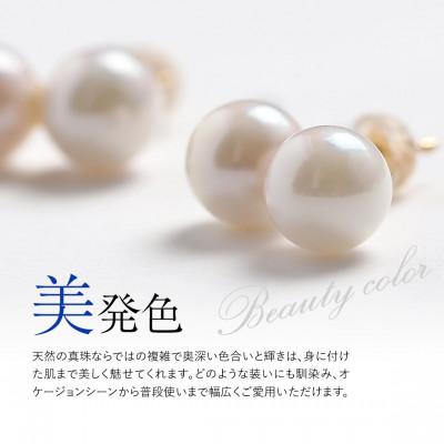 ふるさと納税 長崎市 あこや真珠 7.5-8.0mm 保証書付 ピアス K18 2連パール |  | 01
