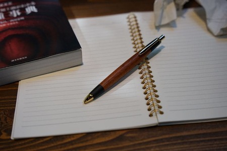 花梨 真鍮金具のボールペン 1本 | ボールペン 文具 文房具 筆記用具 ギフト 贈答用 プレゼント 木製 入学 高級 高級文具 工芸品 手作り 長野県 松本市 信州産 