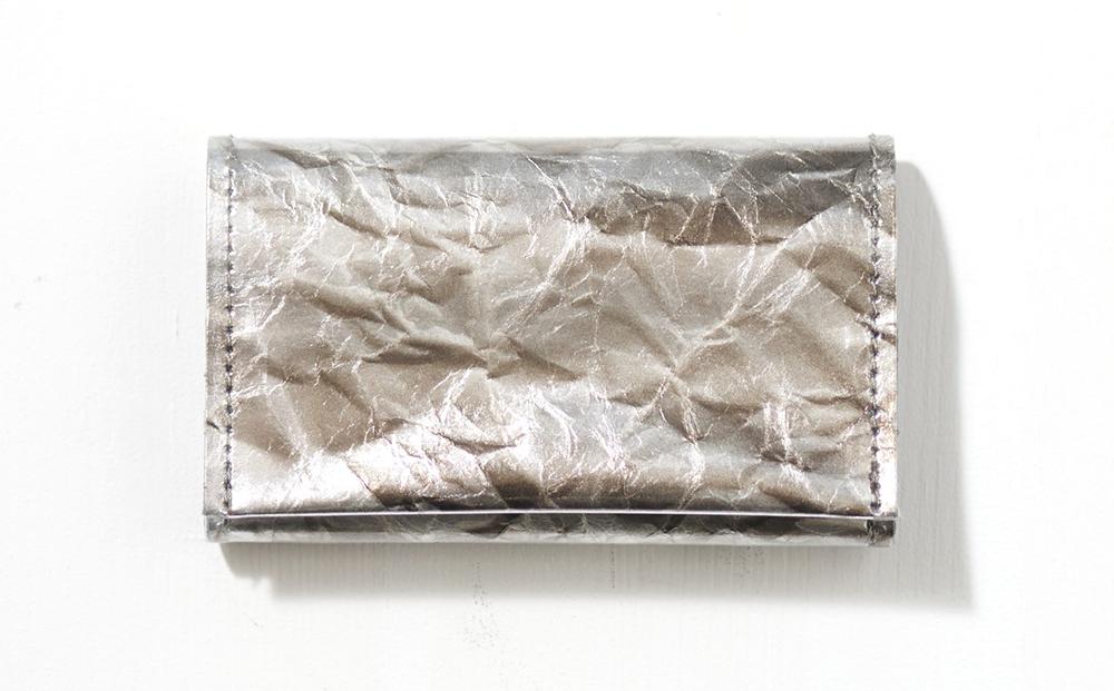 【KENTO HASHIGUCHI × 伝統工芸士】手もみ銀箔 30枚カードケース(マチあり)｜京都 カードケース 工芸品 人気 ブランド［ 京都 カードケース 名刺入れ 人気 おすすめ ファッション おしゃれ お取り寄せ 通販 送料無料 ふるさと納税 ］ 261009_B-SJ06