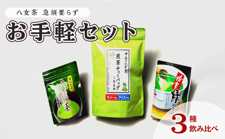お茶 八女茶 銘茶 福岡 急須要らず お手軽セット お茶