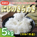 【ふるさと納税】 先行予約 新米 令和7年産 にじのきらめき 5kg 9000円 お米 白米 精米 米 こめ 産地直送 国産 農家直送 期間限定 数量限定 特産品 令和7年度産 2025年産 新品種 大粒 もっちり 粘り 甘み おいしい おにぎり 人気 コシヒカリ に負けない お礼 愛南町 愛媛県