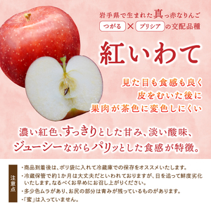 数量限定 奥州市産りんご（紅いわて）と江刺りんご（トキ）のセット 5kg（14～20玉） 【10月中旬以降お届け】 離島配送不可 [AQ025]