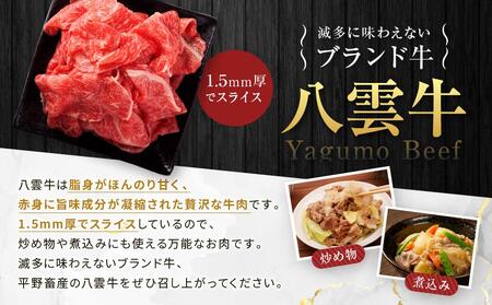八雲牛 切り落とし1.5kg (500g×3) 【 牛肉 肉 北海道 八雲町   】