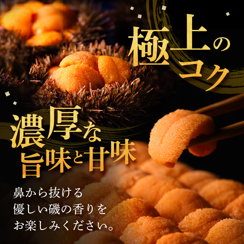≪氷温熟成≫生折うに(天然バフンウニ)　100g×2枚_111004