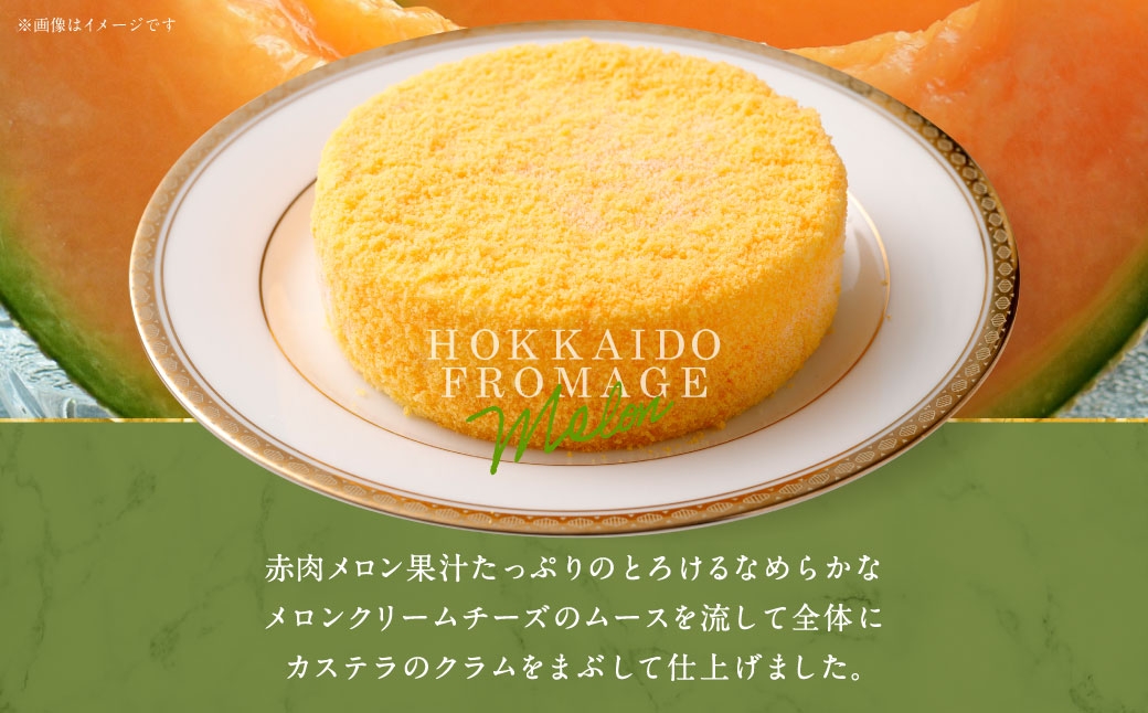【6回定期便】北海道フロマージュ（メロン） 約1.05kg（約350g×3個）