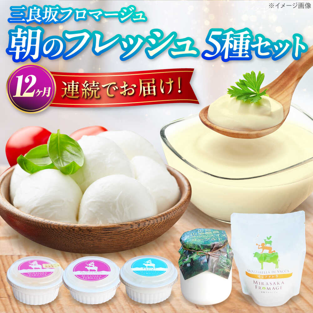 【ふるさと納税】【全12回定期便】 チーズ 三良坂フロマージュ 朝のフレッシュセット チーズ ヨーグルト 詰め合わせ 国産 モッツァレラ 無糖 生乳 プレーンヨーグルト 人気 おすすめ 産地直送 ギフト 贈答 広島 ふるさと納税 定期便 三次市/三良坂フロマージュ[APAV013]