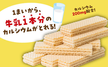 カルシウム ウエハース バニラ味 400枚 (1袋40枚入り×10袋) 瑞浪市 / 中新製菓 お菓子 おやつ 大容量[AZBN001]