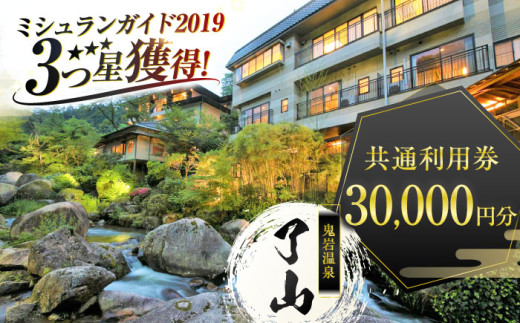 鬼岩温泉 了山・Ryo-an 共通利用券 30,000円分  / 天然温泉 エステ カフェ 食事 温泉 入浴 宿泊 日帰り 温泉利用券 利用券 温泉宿 宿泊券 チケット 旅行クーポン  / 御嵩町 / 了山 [AVAH004]