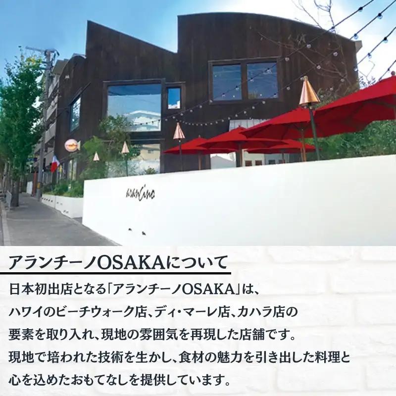 お食事券 アランチーノOSAKA 9,000円分【idea0001】