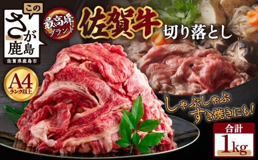 
            最高級ブランド『佐賀牛』切落し 1kg 牛肉 牛 肉 ビーフ 佐賀牛 黒毛和牛 切り落し 切落し 大容量 最高級 高品質 焼肉 焼き肉 やきにく ふるさと納税 佐賀県 鹿島市 C-17
          