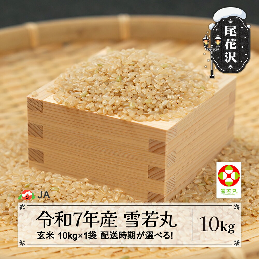 【ふるさと納税】令和7年産 新米 玄米 雪若丸 10kg 選べる配送時期 12月上旬~4月下旬発送 2025年産 米 お米 国産 山形県 尾花沢市 送料無料 ja-ywgxa10※着日指定不可※沖縄・離島への配送不可