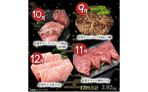 UB1x1 佐賀牛 バラエティ12回定期便 佐賀牛 ブランド牛 国産牛 牛肉 肉赤身 赤身肉 定期便 佐賀県 太良町