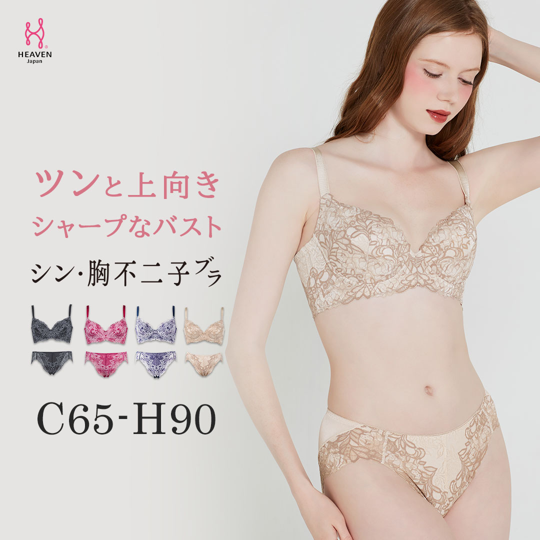 【ふるさと納税】シン・胸不二子ブラ ブラ・ショーツSET CDEFGHカップ | 　30代・40代のデコルテの悩みに着目した大人の盛りブラでふっくらバストを実現 | 育乳 バストアップブラ バストアップ ブラ 脇肉 脇高 背中 着やせ 脇肉ブラ かわいい 補正ブラジャー 脇肉ブラジャー