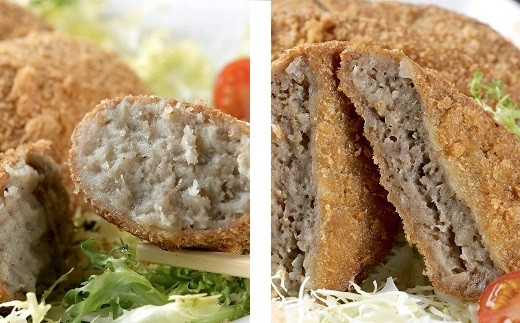 田村牛手づくりたむらコロッケ・たむらミンチカツセット 鳥取 岩美 肉のたむら 黒毛和牛 惣菜 おかず 手作り【12002】