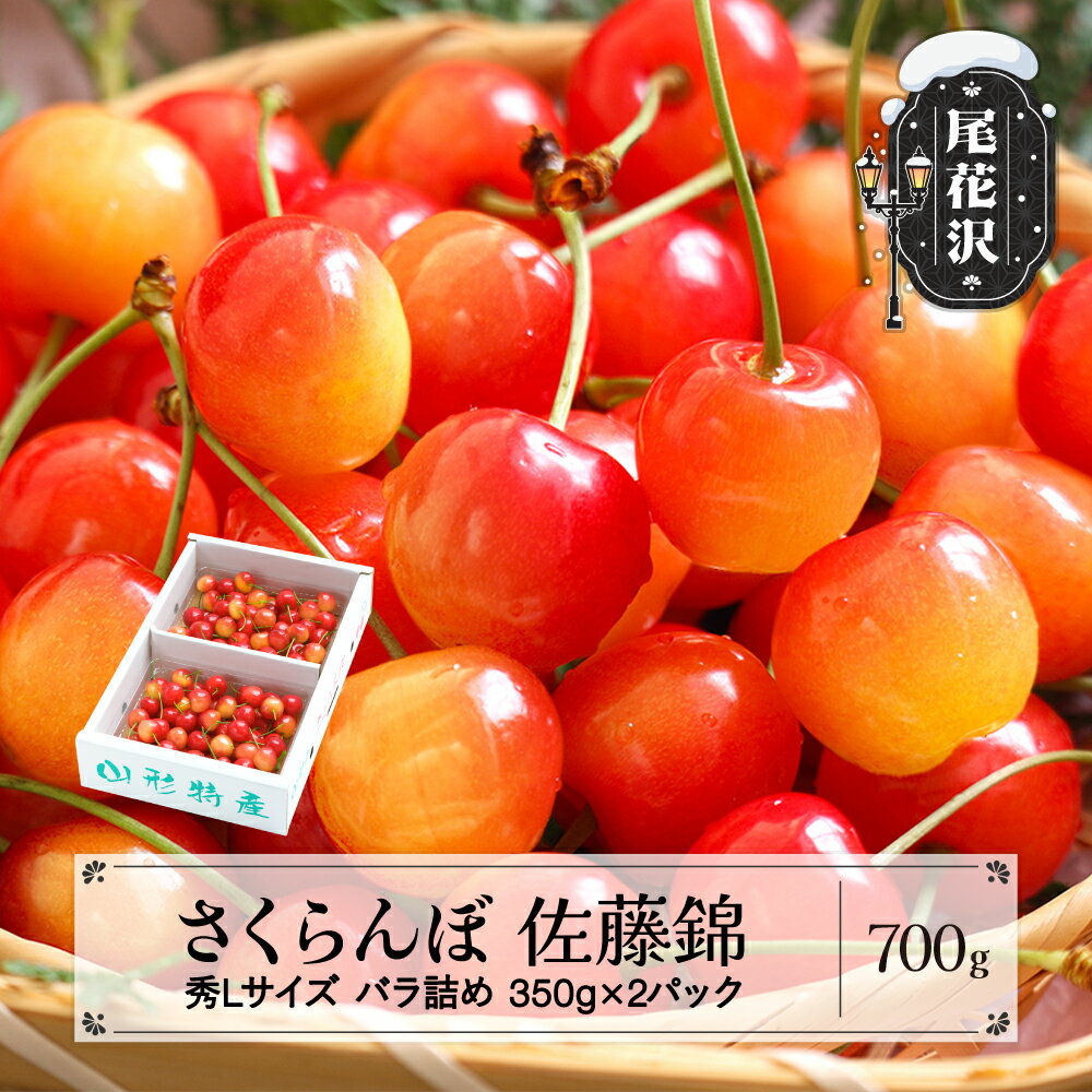 【ふるさと納税】先行予約 さくらんぼ 佐藤錦 秀Lサイズ プレゼント ギフト バラ詰め 700g(350g×2パック) 2026年産 令和8年産 山形県産 送料無料 サクランボ※沖縄・離島への配送不可