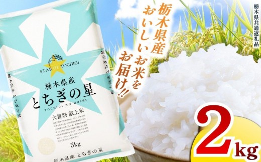 栃木県産 お米 とちぎの星 2kg |  栃木県 矢板市 【栃木県共通返礼品】