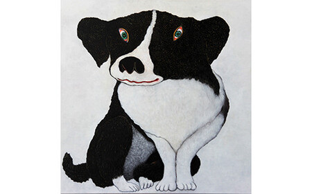 アーティストが『愛しいペットのポートレート』描きます 30号サイズ スクエア 910×910mm【アート 30号サイズ　油絵 横井山泰 美術 作家 910×910mm スクエア 神奈川県 小田原市 ペット ペット】