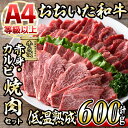 【ふるさと納税】おおいた和牛 特選 焼肉 セット (合計600g・赤身300g+カルビ300g) 国産 牛肉 肉 霜降り 低温熟成 A4 和牛 ブランド牛 カルビ BBQ 冷凍 大分県 佐伯市【DH214】【(株)ネクサ】