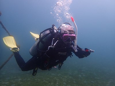 三浦半島城ヶ島でPADIオープンウォーターライセンス取得　M064-005