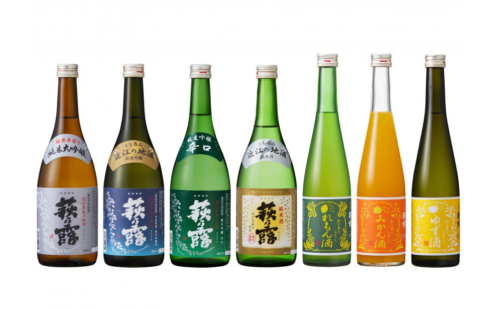 
            ◆萩乃露 純米大吟醸・純米吟醸リキュール７本セット
          