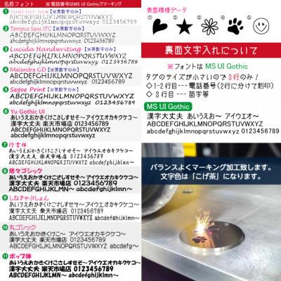 ふるさと納税 藤沢市 迷子札(ネームプレート) 2センチ ステンレス 両面レーザー刻印 2点セット |  | 03