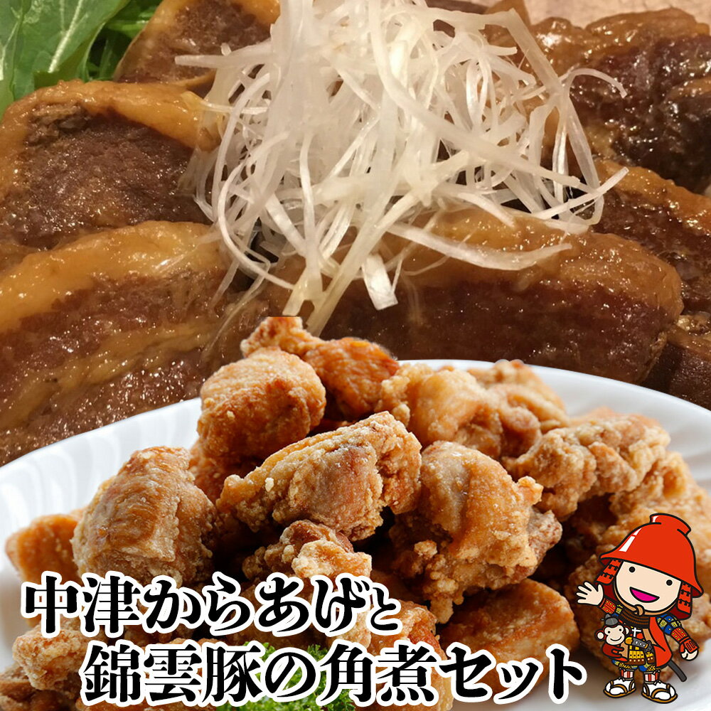 【ふるさと納税】 中津からあげ錦雲豚角煮セット | 【冷凍便】 もり山の中津からあげ(調理済)・錦雲豚うまとろ角煮 中津からあげ 唐揚げ からあげ から揚げ レンジ 冷凍 冷凍食品 弁当 おかず お惣菜 おつまみ 大分県 中津市