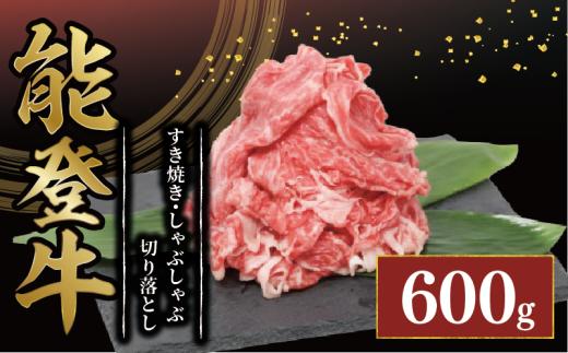 すき焼き しゃぶしゃぶ 用 牛肉 600g プレミアム ランク 黒毛和牛 能登牛 選べる 容量 小分け とろける 食感 普段使い 希少 黒毛和牛 ブランド和牛 和牛 おすすめ 国産 うし にく 牛 肉 黒毛和牛 焼肉 カレー 肉じゃが にも 切落とし きりおとし 便利 冷凍 てらおかの能登牛 てらおか風舎 石川 羽咋 能登 能登半島災害支援 復興支援