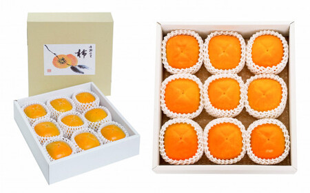 富有柿ギフト（紙箱）2Lサイズ9個※着日時は指定できません  | フルーツ 果物 くだもの 柿 かき カキ 奈良県  五條市