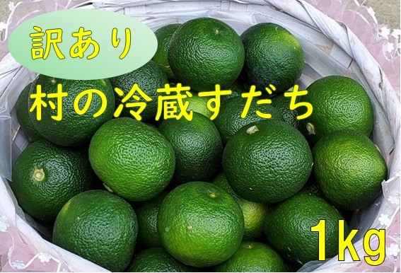 【CF】＜出荷始まりました！＞  村の『訳あり』冷蔵すだち 1kg 《9月下旬-12月下旬頃より順次お届け》【配送不可地域あり】※離島 | スダチ 柑橘 佐那河内 さなごうち 徳島 とくしま 果汁 1キロ 訳あり 訳アリ 不揃い---sanagouchi_lcl_27_1kg---