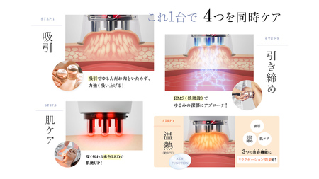 WAVEWAVE EMSスリムエステ EMS  痩身 エステ 美容 健康 引き締め 赤色LED 誕生日プレゼント プレゼント 誕生日