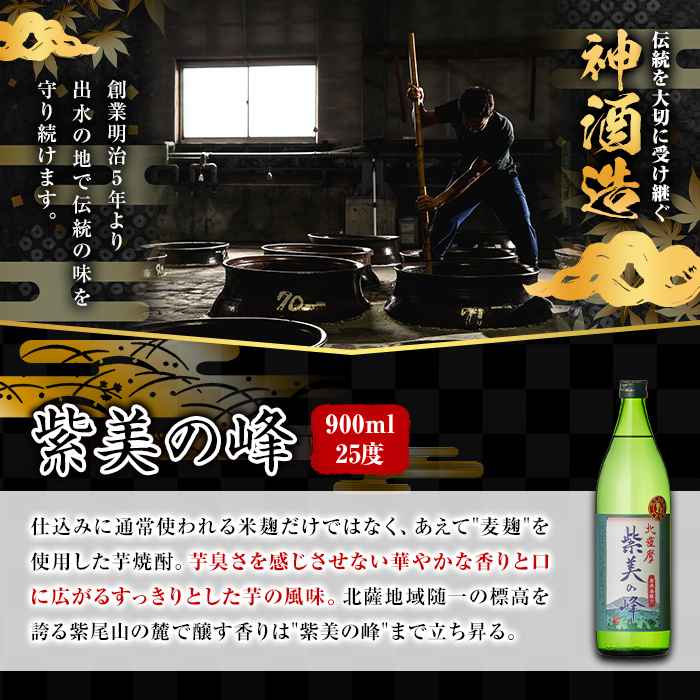 i847 ＼数量限定・木挽付き／ 鹿児島限定 芋焼酎飲み比べセット (900ml×6種類) 鶴の一声 翔鶴 一品鳥 織鶴 薩摩乃粋 紫美の峰 出水酒造 神酒造 本格芋焼酎 焼酎 お酒 アルコール 25
