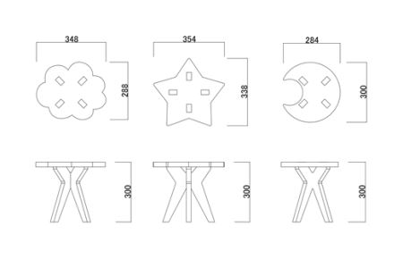 親子でイスづくりが楽しめる！ 木製イス 《ほし》 OTOMO STOOL mini 【613-2】