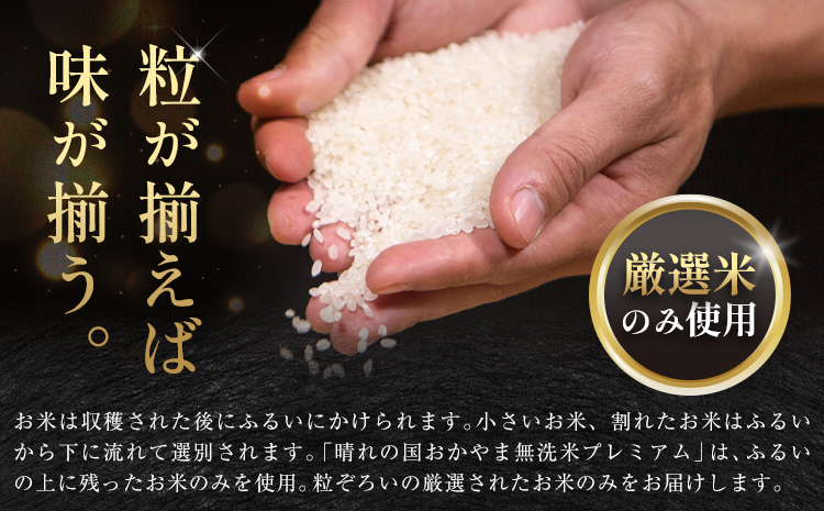 無洗米 米 10kg 12ヶ月定期便 晴れの国おかやま無洗米 プレミアム 《申込みの翌月から発送》岡山県 笠岡市 送料無料 岡山県産 米 お米 おこめ 岡山 むせんまい 米 無洗米 ギフト こめ コメ