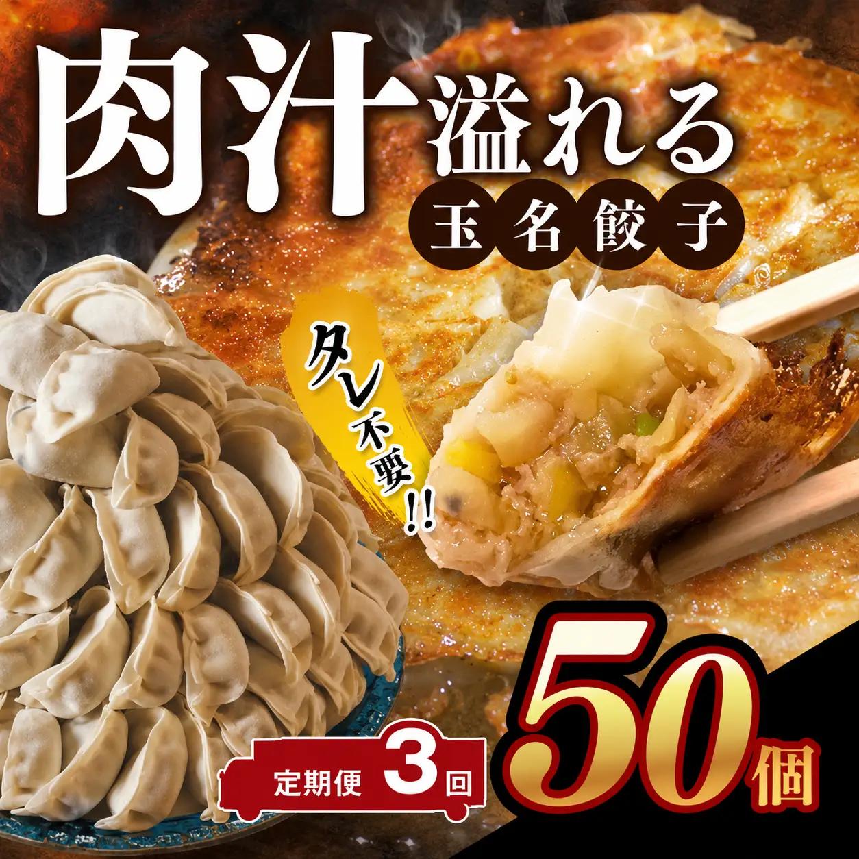 【定期便3回】玉名餃子 50個