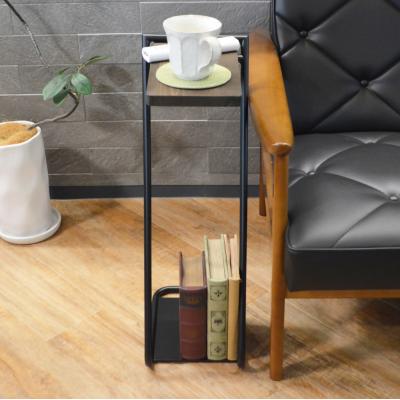 ふるさと納税 春日井市 アイアンレッグサイドテーブルHigh　色:ダークブラウン(DB)　ILST-H-DB |  | 02