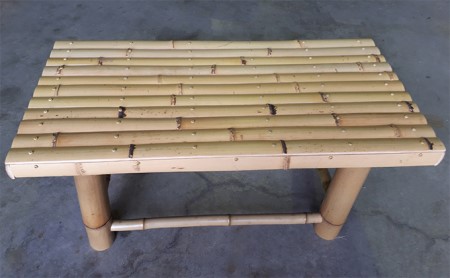 【竹工芸品】竹ベンチ 民芸品 インテリア  茶