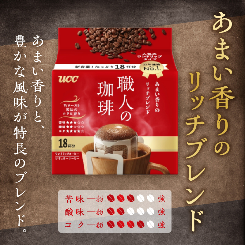 UCC 職人の珈琲 ドリップコーヒーあまい香りのリッチブレンド108杯分(a1418)