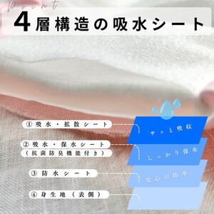 あっ！ショーツ【失禁ショーツ】100ml対応  同色２枚組※着日指定不可◇
