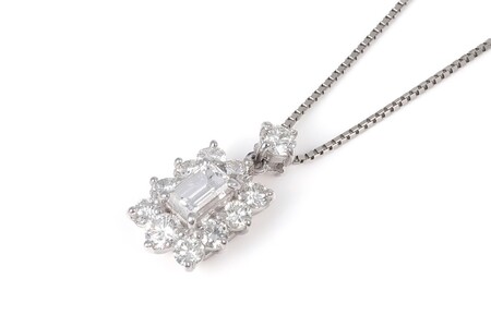 【一点もの】ダイヤモンド（0.504ct）プラチナペンダント　R84　K05140-H