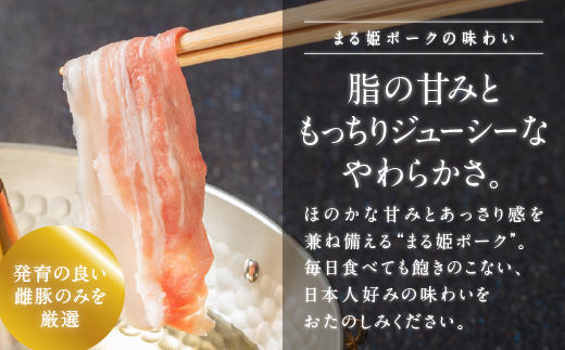 まる姫ポーク　焼肉セット(ロース焼肉・バラ焼肉・モモ焼肉・粗挽きソーセージ・めしガッツリ焼肉のタレ)