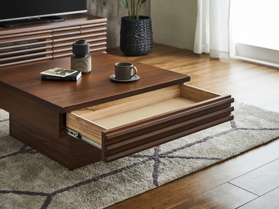 【開梱・設置】アストロ 80cm センターテーブル（ウォールナット）　AX025