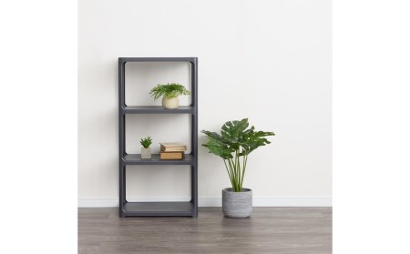 収納ラック カタスタナ 3段 ダークグレー 収納ラック シボタイプ 棚 シェルフ スリム 収納棚 SANKA 【010S064】