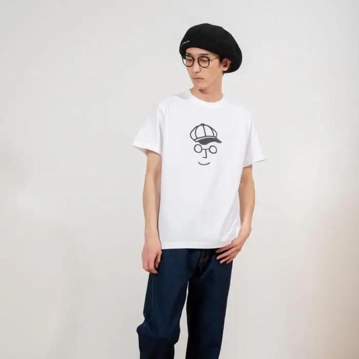 《1》【KEYMEMORY 鎌倉】キャスケットイラストTシャツ WHITE