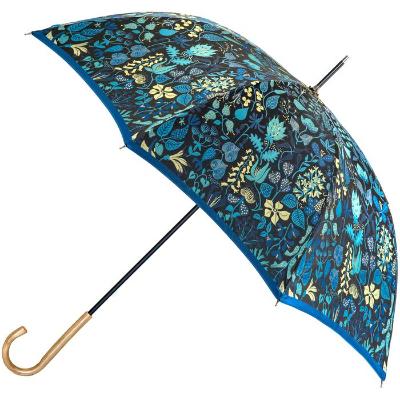 ふるさと納税 富士河口湖町 槙田商店【晴雨兼用】長傘 スティグ リンドベリ【HERBARIUM】(ハーバリウム) ブルー