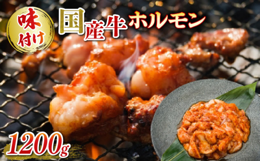 国産牛 ホルモン ホソ 味付け 1200g いづつ屋 ( 焼肉 BBQ 国産 牛肉 ホソ 牛 肉 特製 タレ漬け ホルモン焼き もつ 冷凍 送料無料 京都  )