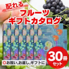 配れるフルーツカタログ30冊セット【あとから選べるカタログギフト】山梨セレクト