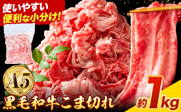 極上 厳選 黒毛和牛 こま切れ 約1kg 牛魔王デミート《30日以内に出荷予定(土日祝除く)》大阪府 羽曳野市 送料無料 牛肉 牛 和牛 小分け f-1