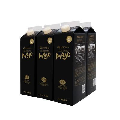 ふるさと納税 南アルプス市 <ミカド珈琲>ミカドコーヒー　MAJO リキッドコーヒー 低糖 1000ml×6本