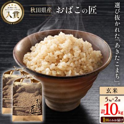 ふるさと納税 美郷町 おばこの匠 秋田県産あきたこまち 10kg(玄米)|01_ymh-121001